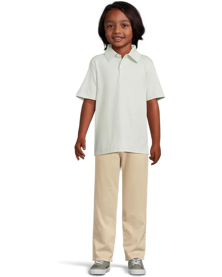 Поло Johnston & Murphy Kids Micro Stripe Polo (Big Kid), Green — фото 4