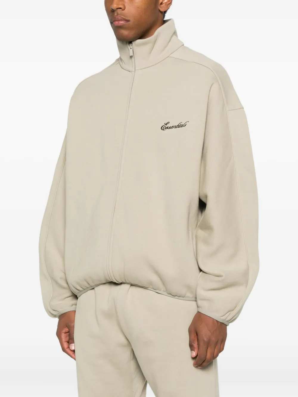 Свитшот на молнии с высоким воротником FEAR OF GOD ESSENTIALS, нейтральный — фото 3