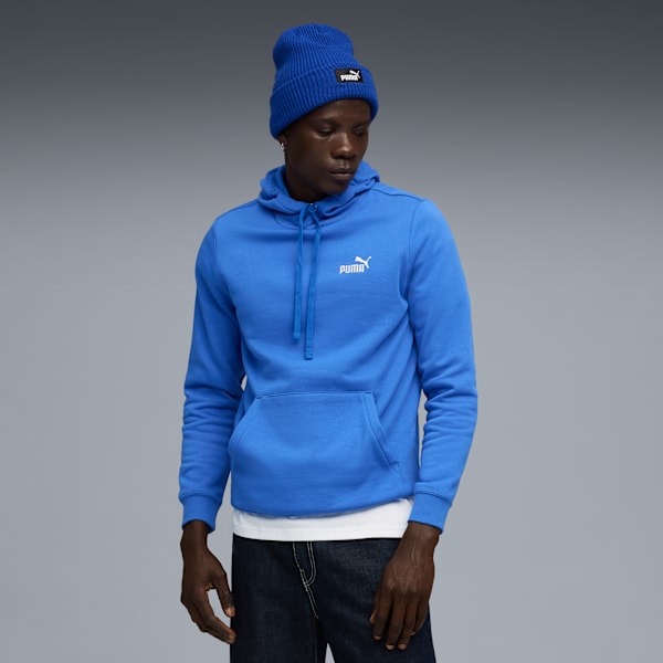 

Мужская толстовка с капюшоном и маленьким логотипом Puma Essentials, синий