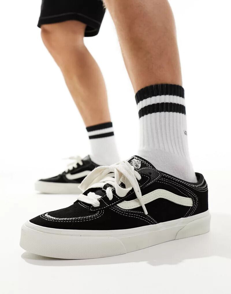 

Черно-белые кроссовки Vans Rowley Classic, Серый;черный, Черно-белые кроссовки Vans Rowley Classic