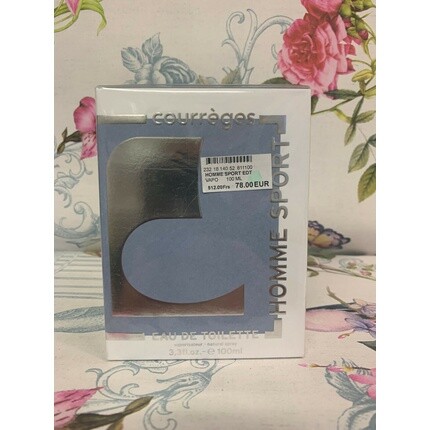 

COURREGES Homme Sport 100ml New Men's Eau De Toilette 811100, Серый, COURREGES Homme Sport 100ml New Men's Eau De Toilette 811100