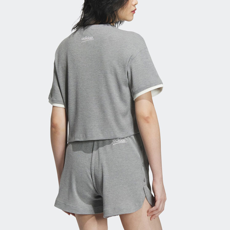 Adidas Originals Женская футболка, цвет Basic hemp ash — фото 3