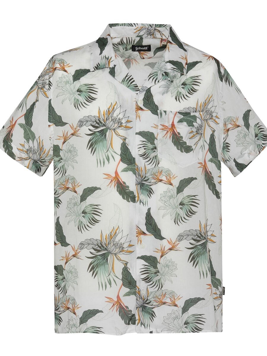 

Рубашка на пуговицах классического кроя Schott NYC SHRIVERA, белый