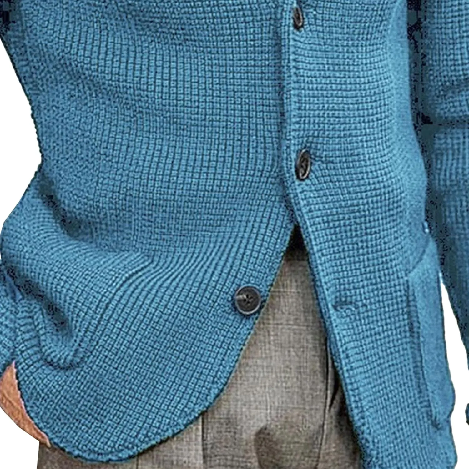 Мужской кардиган Slim Fit с воротником стойкой — фото 2