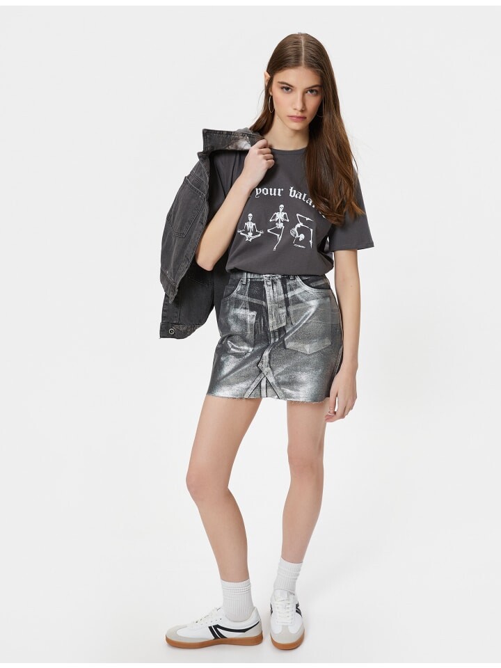 

Футболка KOTON T shirt, антрацит