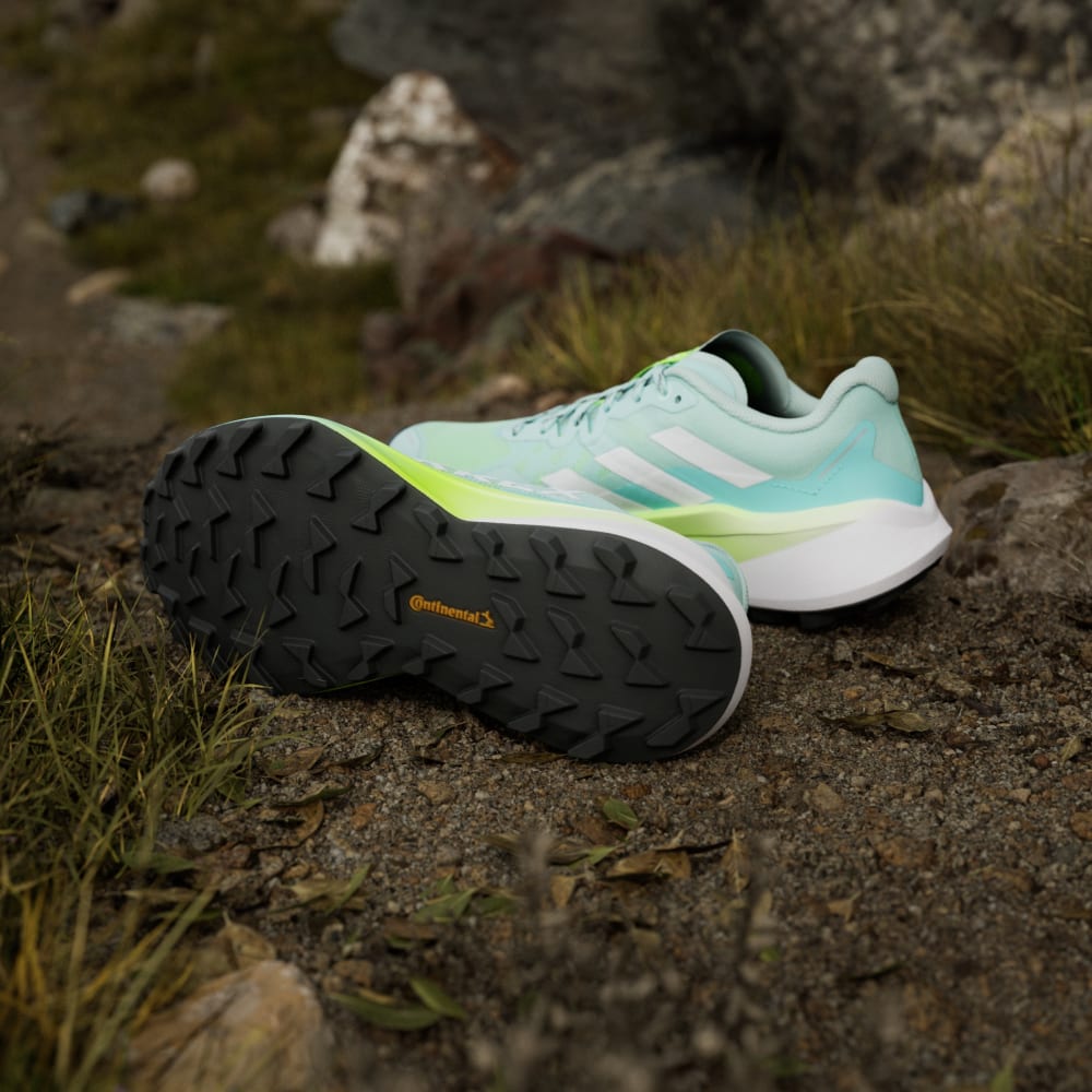 Кроссовки Adidas Terrex Agravic 3 Trail Running Shoes, цвет Semi Flash Aqua/Cloud White/Lucid Lemon — фото 3