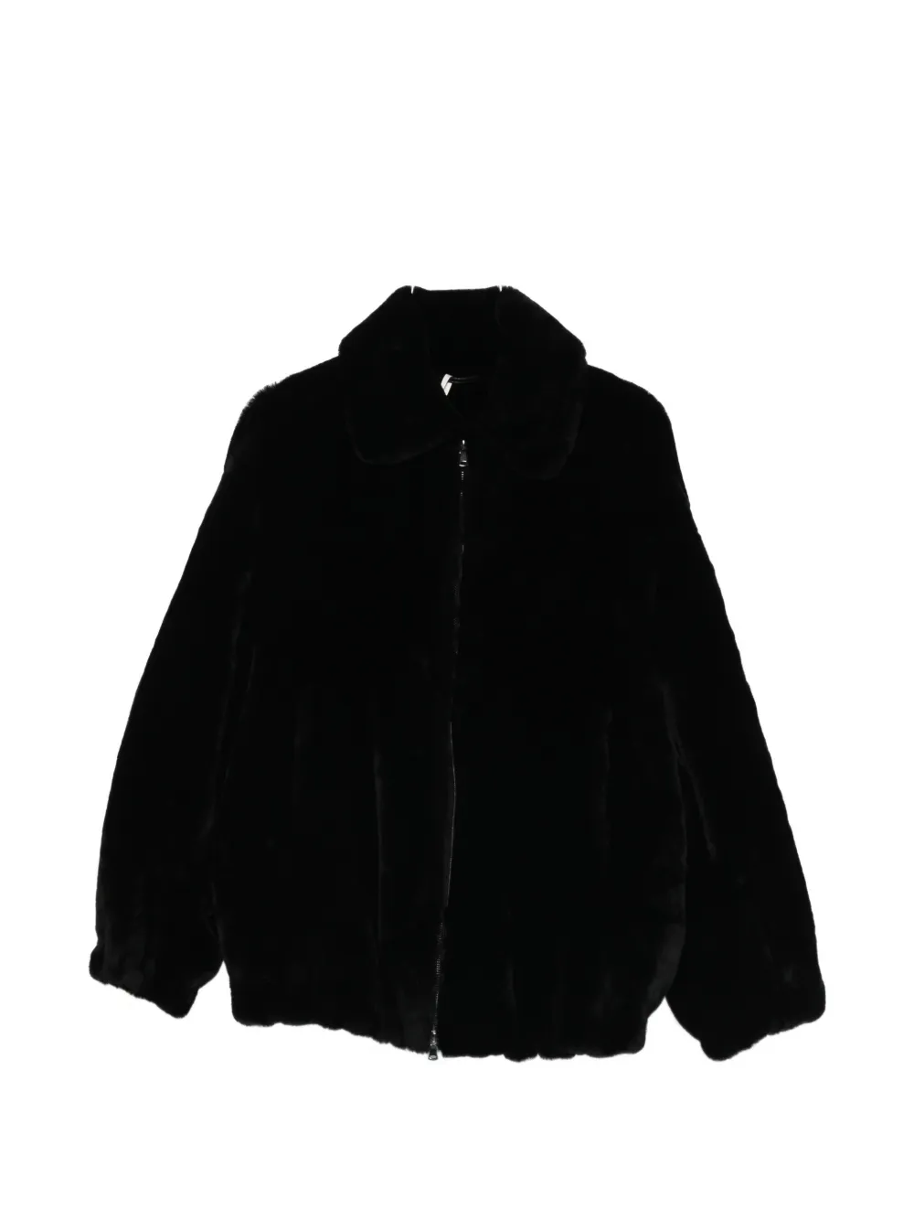 

Плюшевая бомбер-куртка Nour Hammour, черный