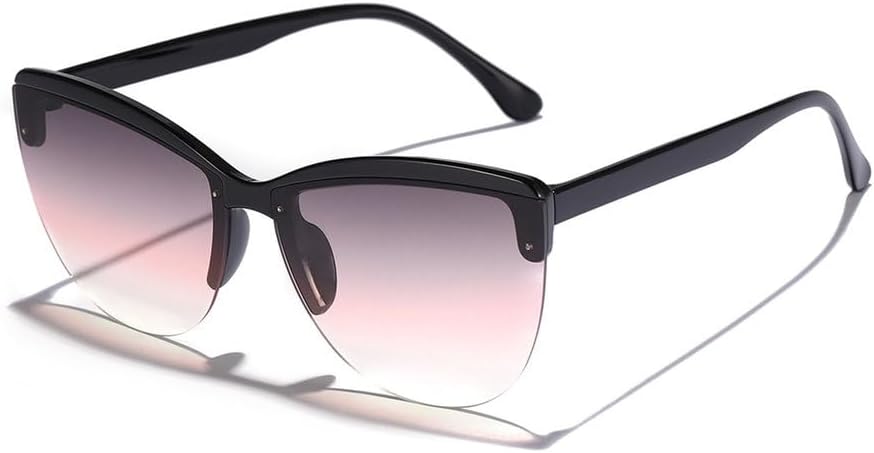 

Винтажные солнцезащитные очки MUTYNE в полуободковой оправе «кошачий глаз» для женщин и мужчин, панк-очки, роскошные очки, сексуальные женские солнцезащитные очки, Black Gray Pink