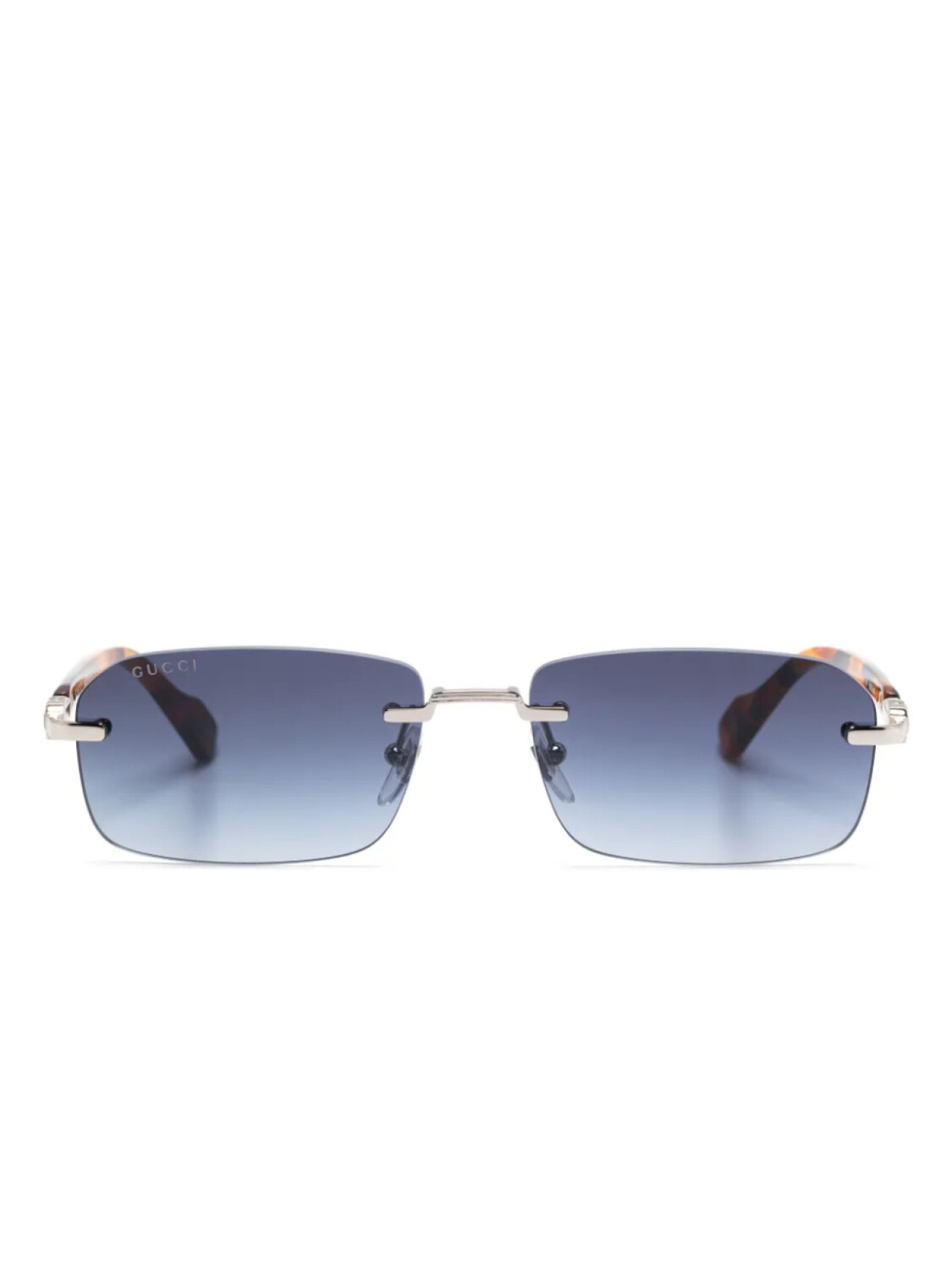 

Gucci Eyewear солнцезащитные очки в прямоугольной оправе, коричневый
