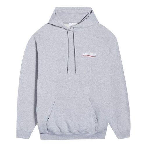 

Толстовка political campaign hoodie medium fit 'grey' Balenciaga, серый