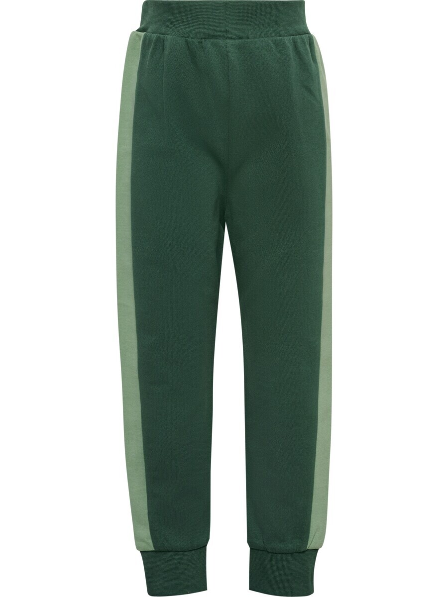 Брюки Hummel Tapered Pants, неоново-зеленый/темно-зеленый — фото 2