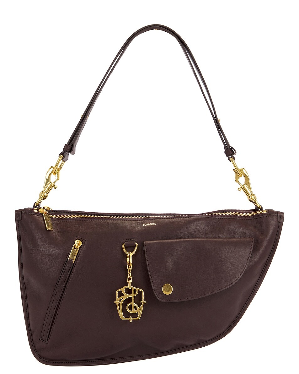 

Двойная сумка среднего размера Shield Burberry, цвет Berry
