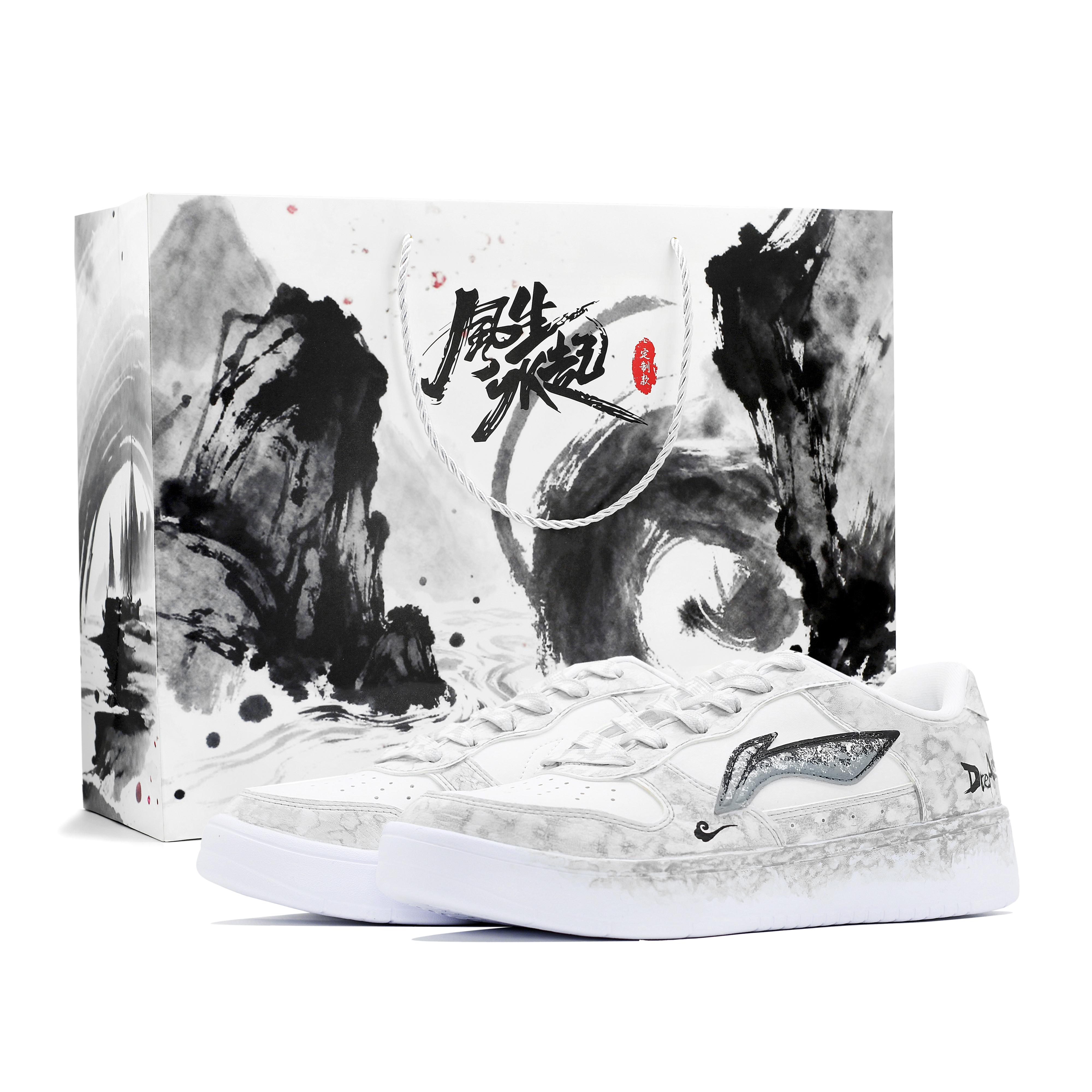 Понтонные лодки дышащие кроссовки low top для скейтбординга unisex LINING, светло-серый — фото 3