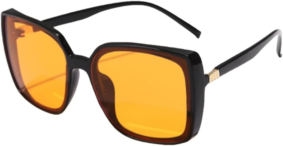 

Модные солнцезащитные очки большого размера 2027 года для женщин, винтажные трендовые солнцезащитные очки в крупной оправе для мужчин, очки с градиентными линзами MTZJH, Yellow