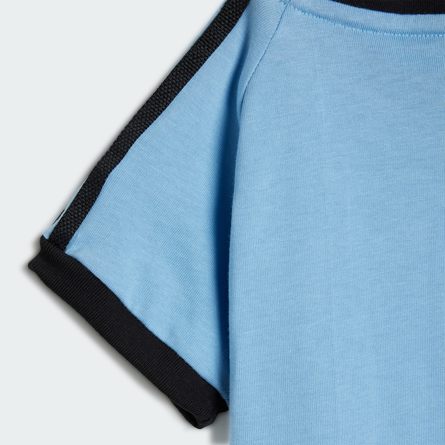 Рубашка ADIDAS ORIGINALS 3-Stripes Tee, светло-голубой — фото 4