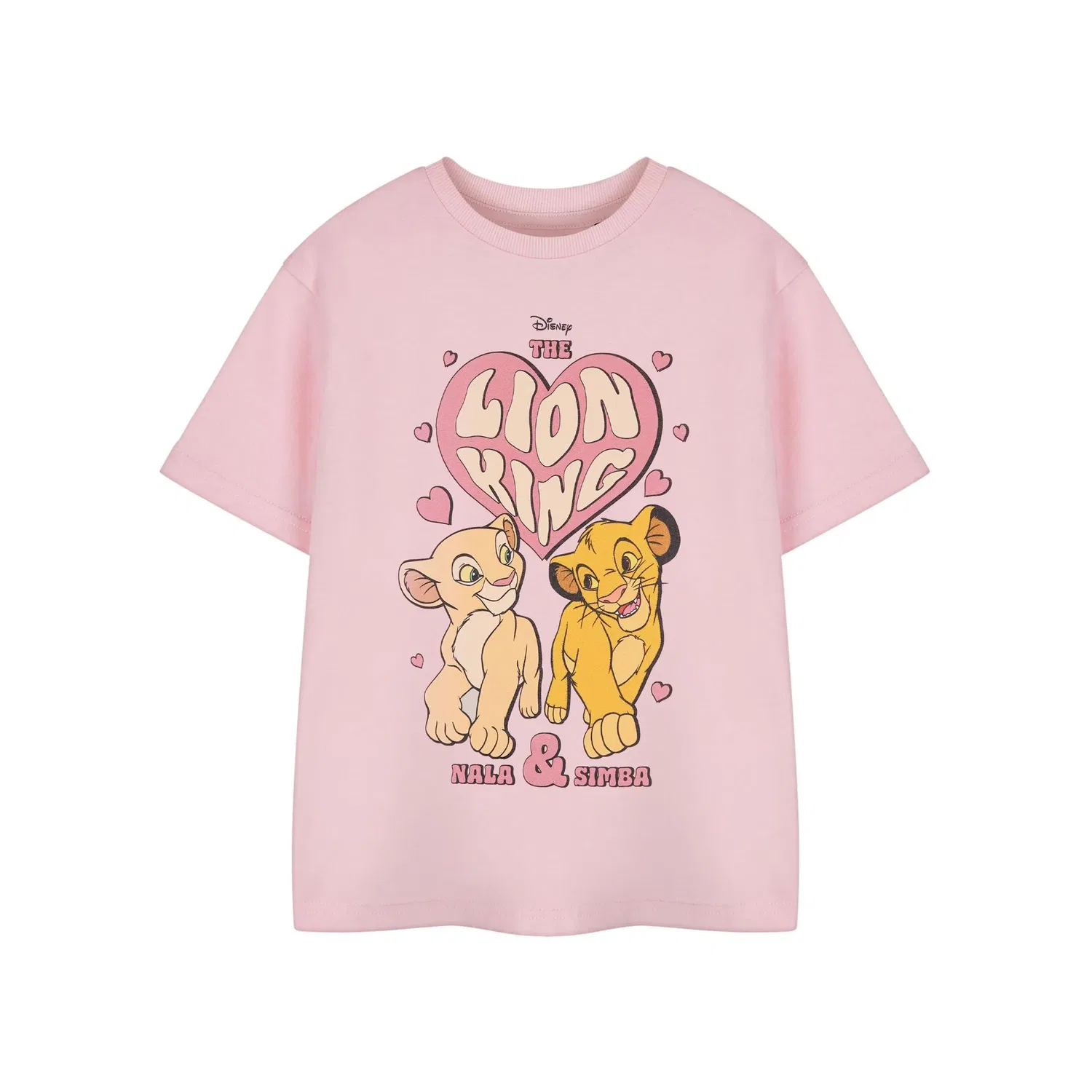 Футболка детская с принтом The Lion King Disney, розовый