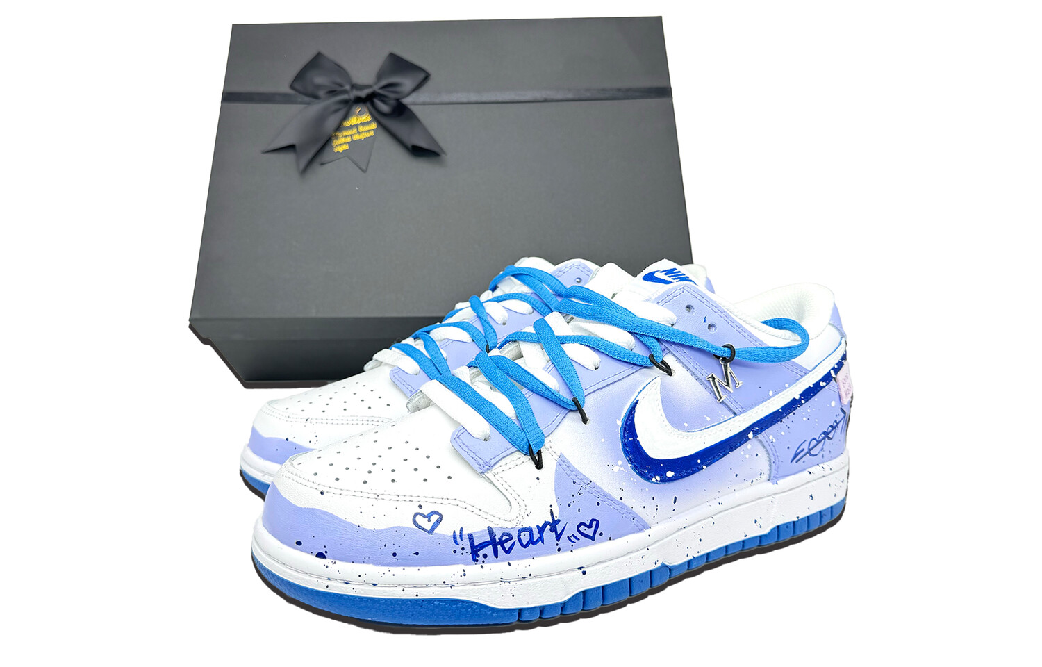 

Кроссовки Nike Dunk Skateboarding Shoes Men Low-top White, фиолетовый