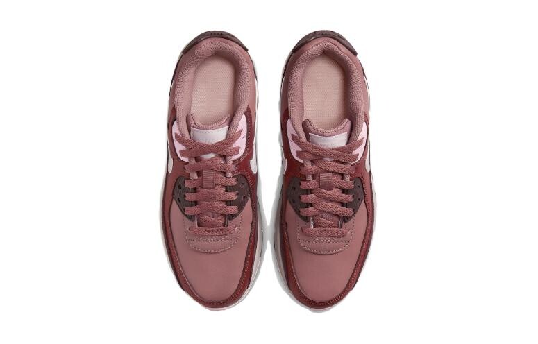 Кроссовки Nike Air Max 90 Leather GS 'Smokey Mauve Earth', розовый — фото 3