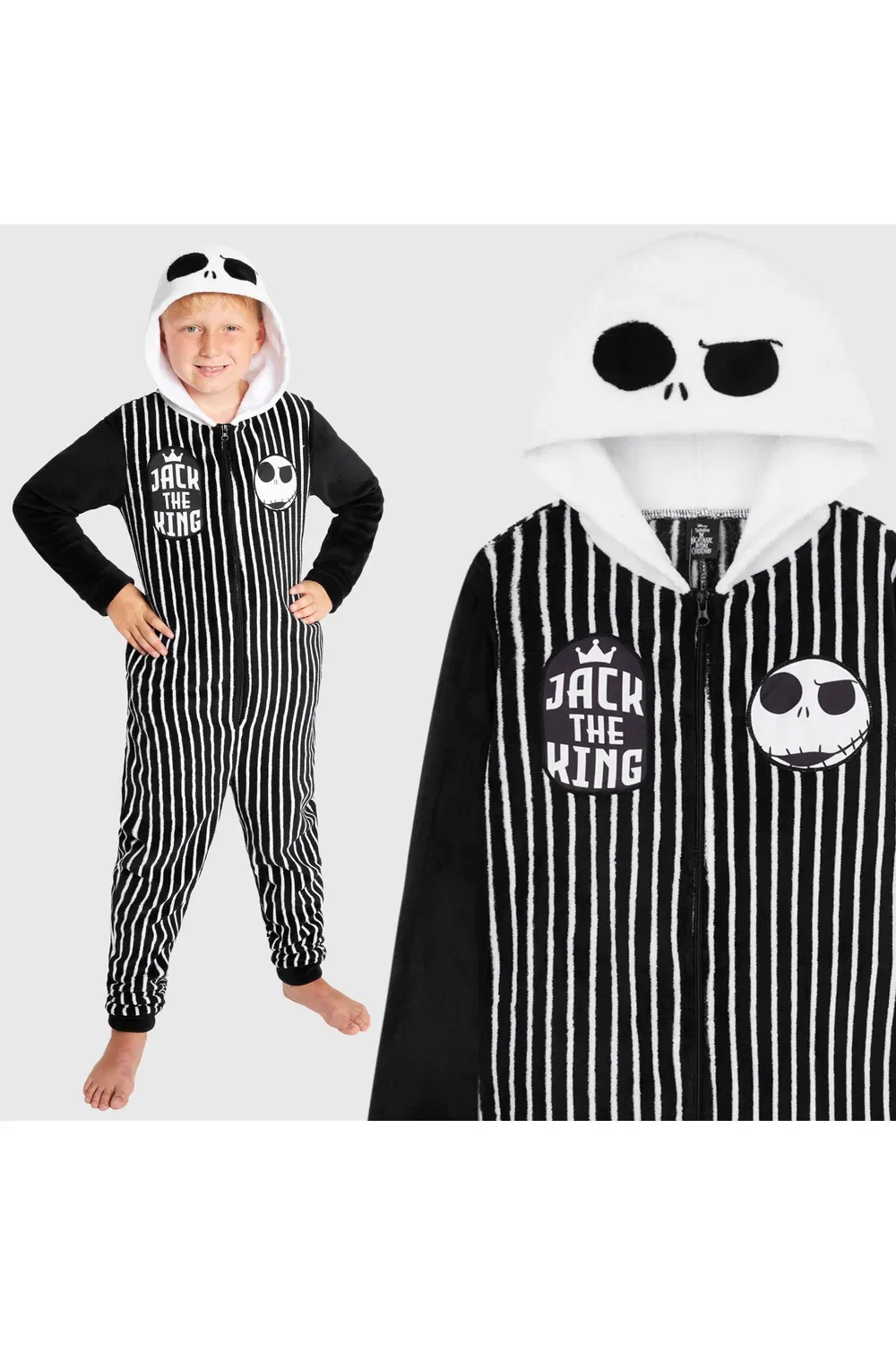 Детский комбинезон-слип Jack Skellington Disney, черный — фото 2