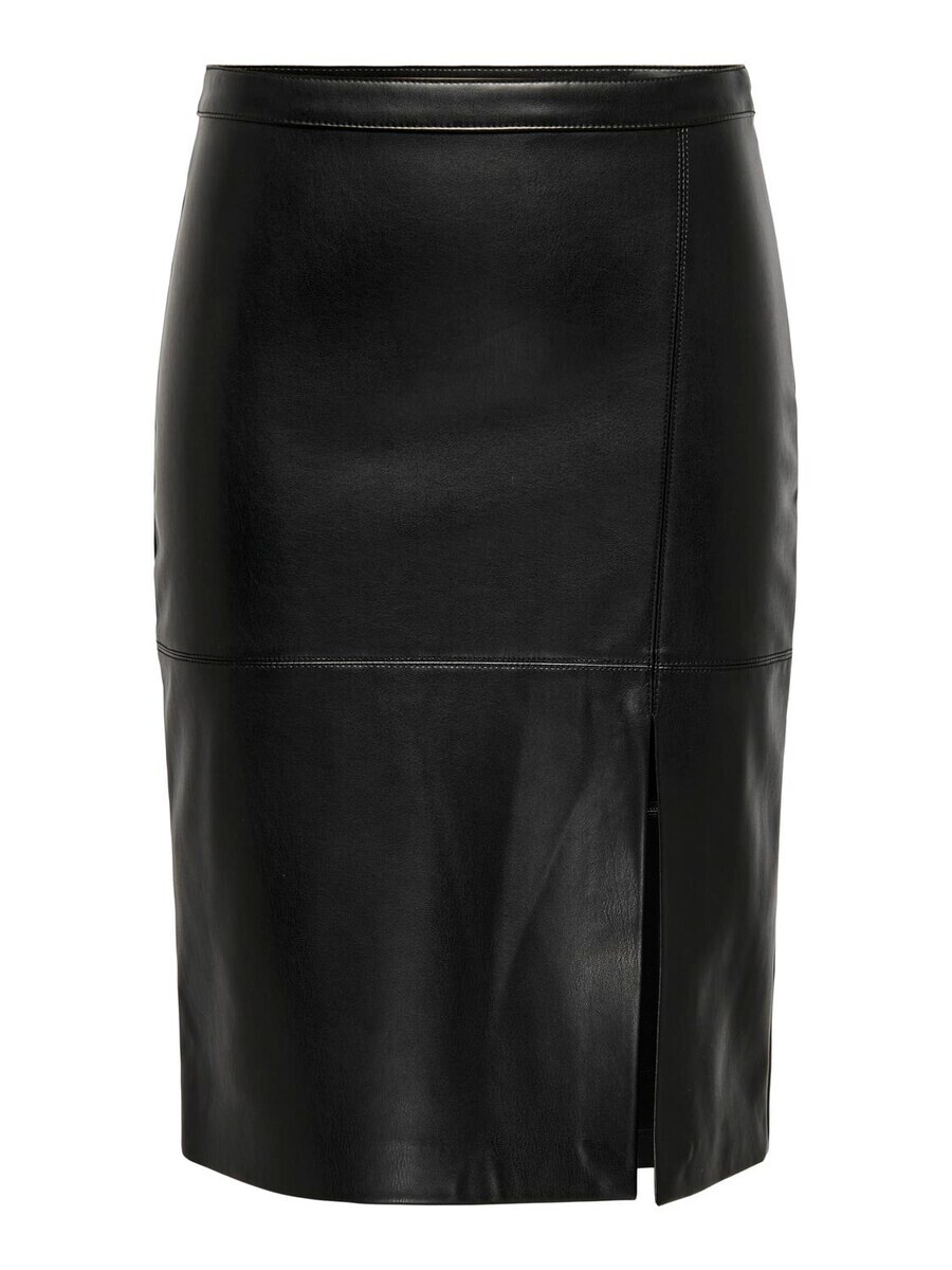 

Кожаная юбка ONLY Skirt, черный
