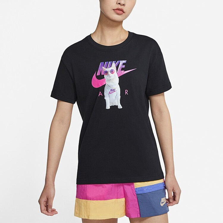 Женская футболка Nike, цвет Black — фото 3