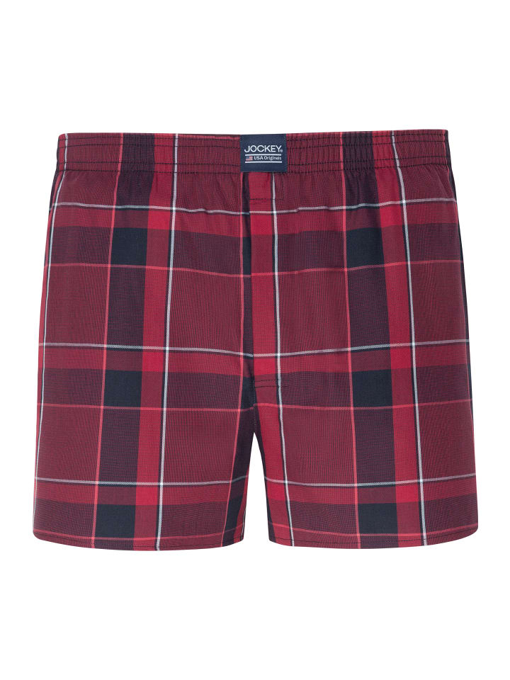 

Трусы боксеры Jockey Boxershort Just Squared Woven, красный