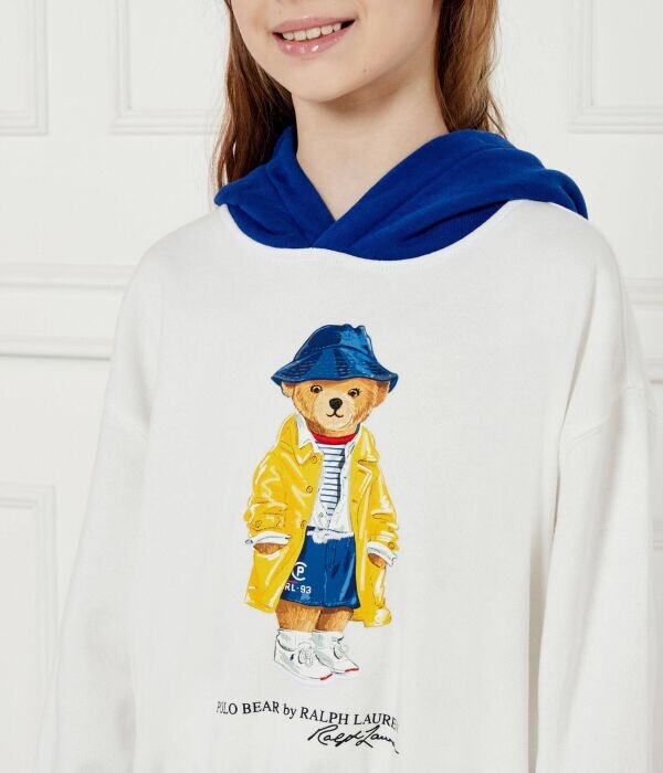 Толстовка детская Polo Ralph Lauren с фирменным принтом, мультиколор — фото 4
