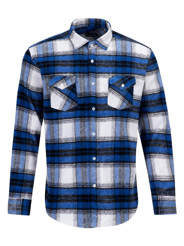 

Рубашка RESLAD Hemd Heavy Flanell, цвет blau-schwarz