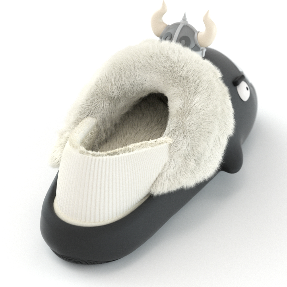HelloSlippers Акульи зимние тапочки Sharkicks с закрытым носком и каблуком унисекс в розовом цвете, цвет Pink — фото 4