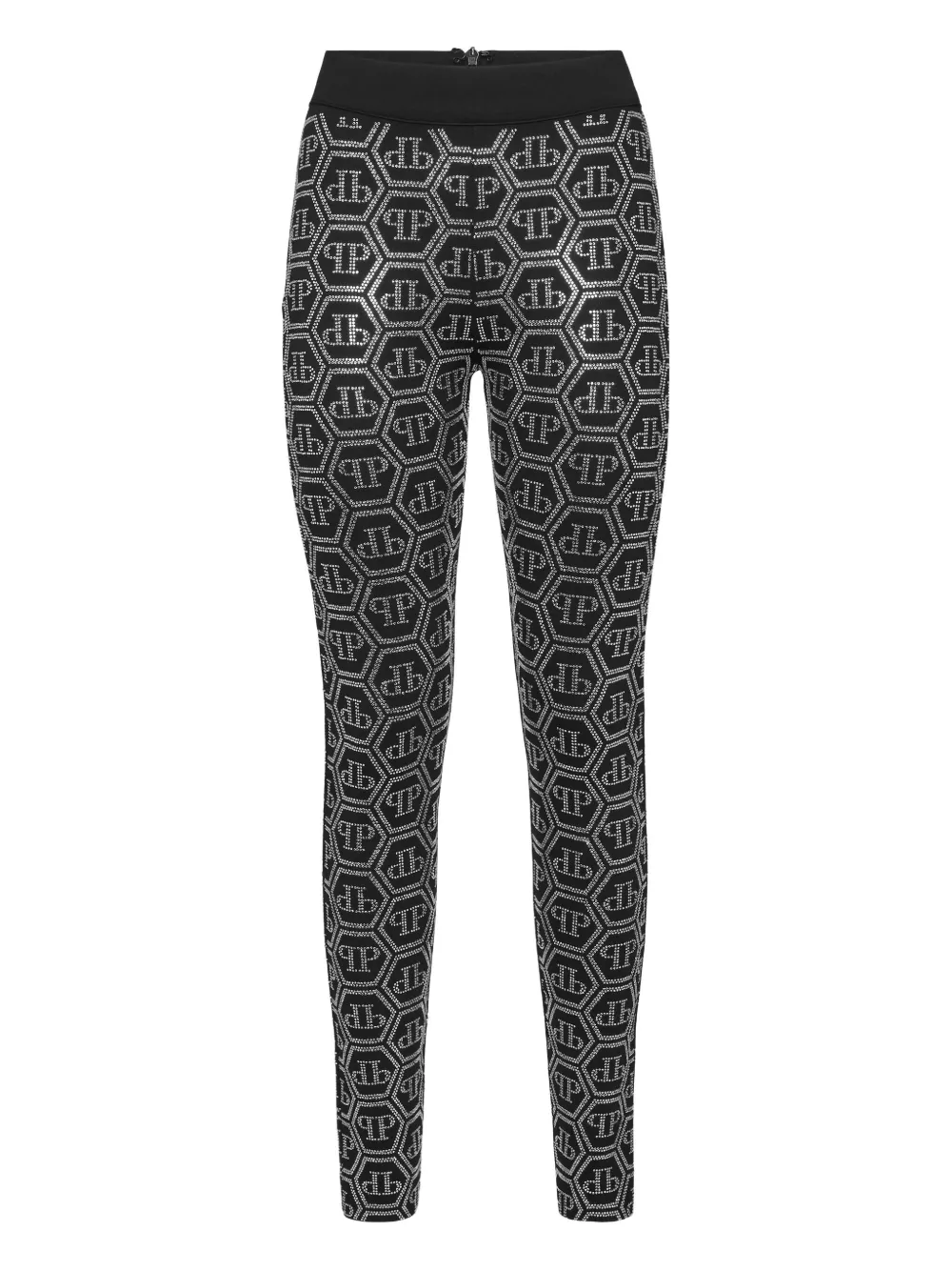 

Леггинсы с монограммой Philipp Plein, черный