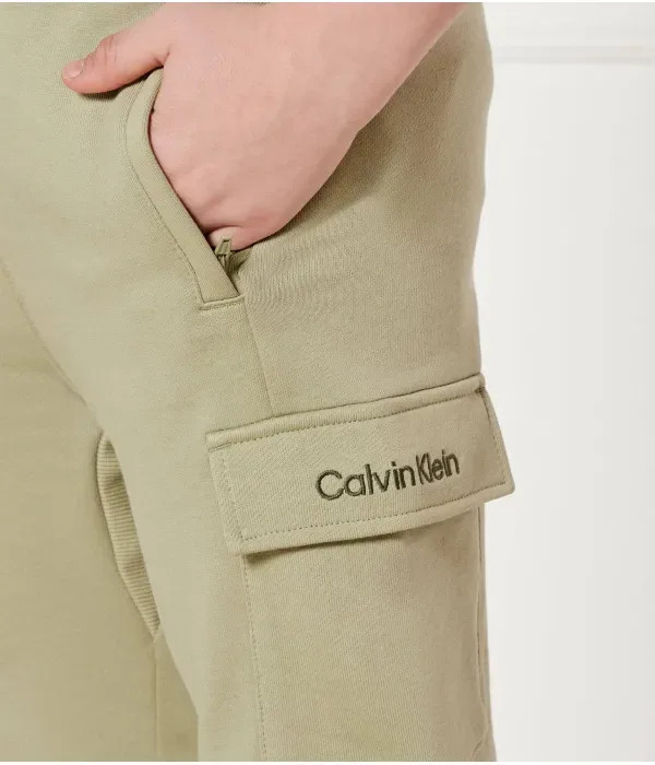 Спортивные штаны regular fit Calvin Klein Jeans, зеленый — фото 4