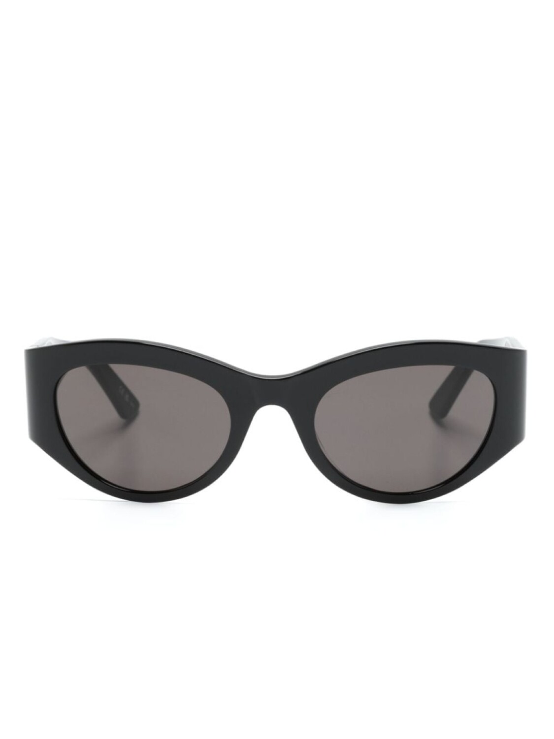 

Солнцезащитные очки в овальной оправе Balenciaga Eyewear, черный