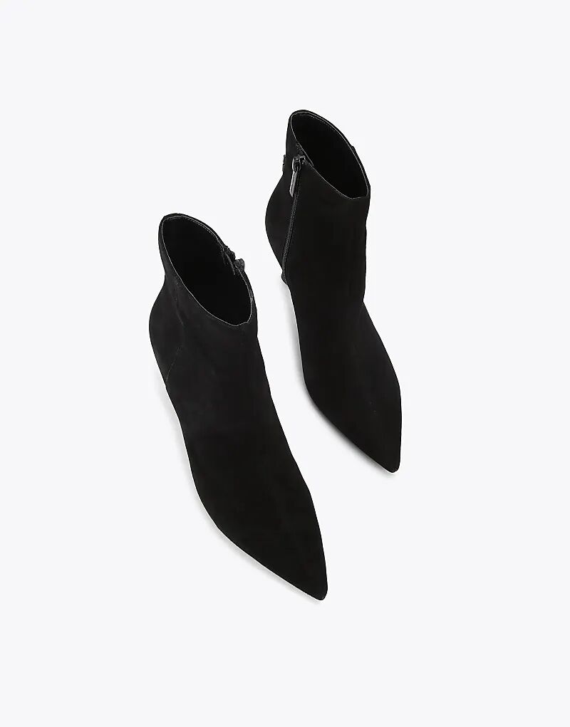 Ботильоны KG Kurt Geiger Aria из черной замши средней высоты — фото 2