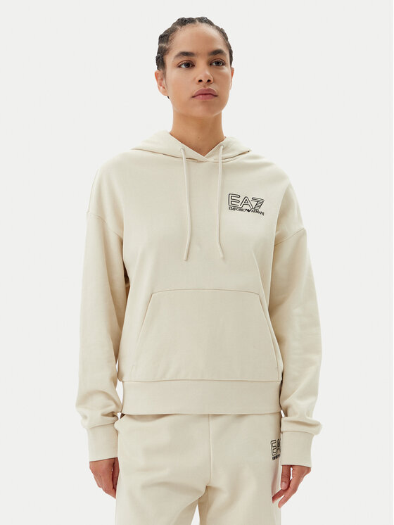 

Свободный крой толстовка 7W000101 AF12473 U1079 Ea7 Emporio Armani, бежевый