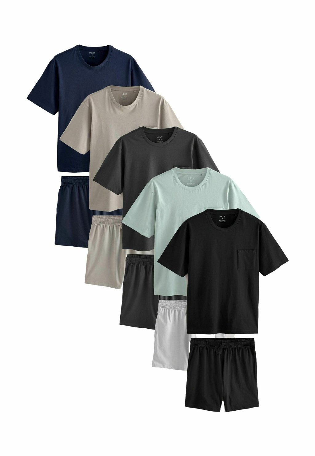 

Пижама REGULAR FIT - SET 5 PACK . - Pyjama set Next, черный