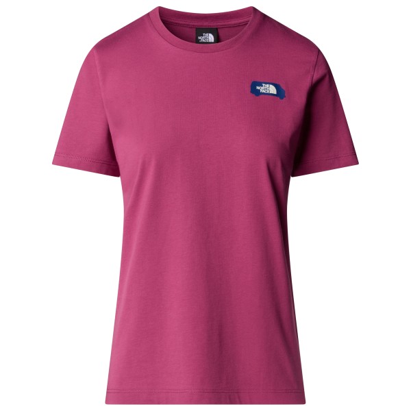 

Женская футболка с принтом для активного отдыха из лоскутного кроя The North Face, Cyber Berry