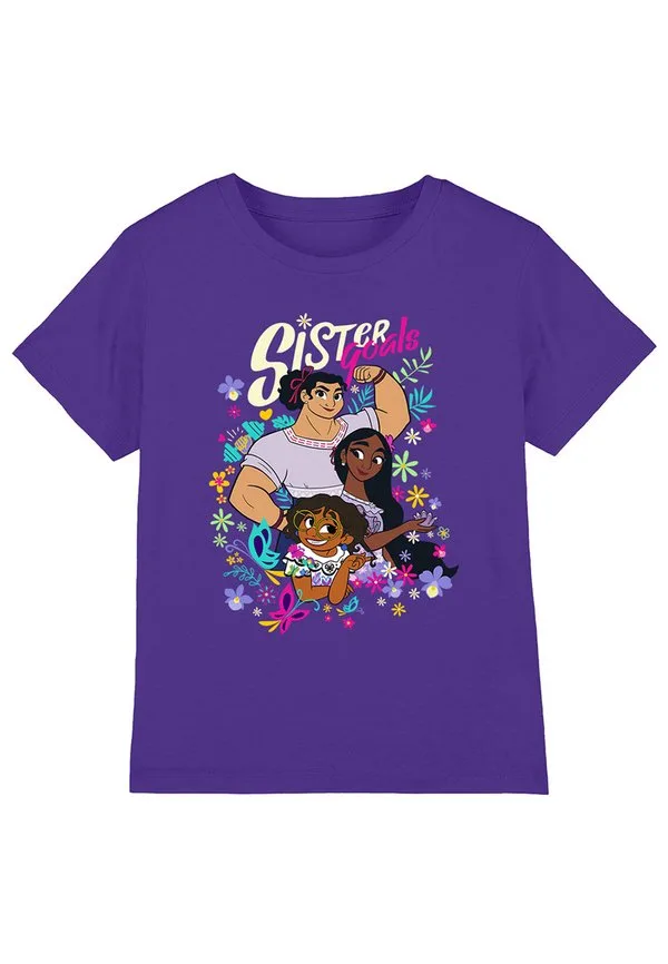 Футболка с принтом "encanto mirabel, isabela and luisa have sister goals" (идеально для сестер) Disney, Purple