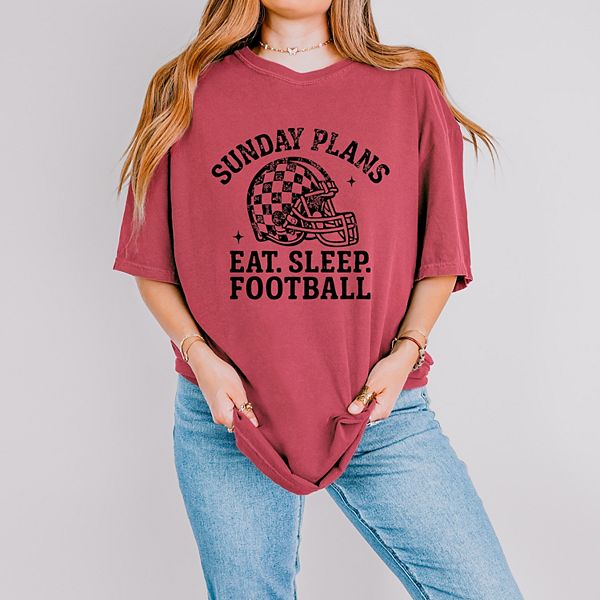 

Футболка женская Sunday plans: eat sleep football Simply Sage Market, Crimson, Зеленый, Футболка женская Sunday plans: eat sleep football Simply Sage Market, Crimson