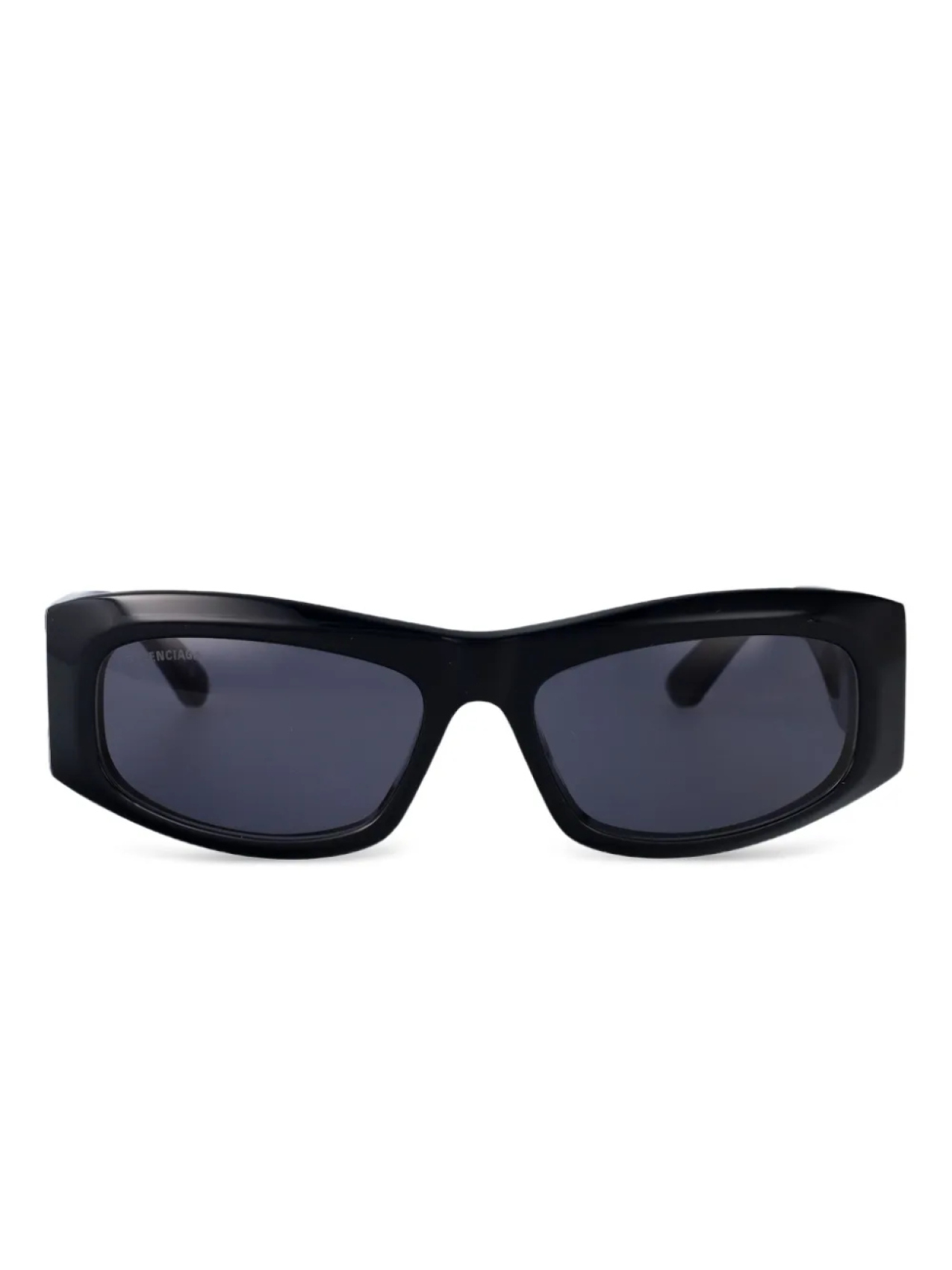 

Солнцезащитные очки в геометрической оправе Balenciaga Eyewear, синий