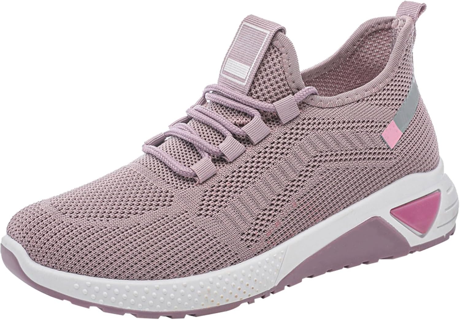 

Мужские кроссовки без шнурков для ходьбы, тенниса и бега, легкие, дышащие, повседневные с мягкой подошвой, удобные для работы и спортзала Generic, светло-фиолетовый