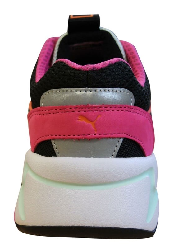 Черные кожаные женские кроссовки Nova на шнуровке 369655 01 Puma, черный — фото 2