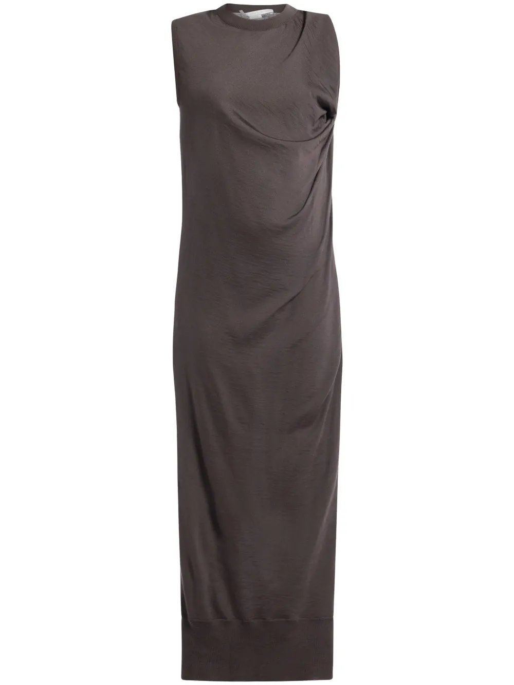 

Платье с драпировкой STELLA MCCARTNEY, коричневый