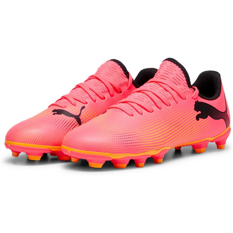 Футбольные бутсы для газона Future 7 Play FG/AG JR Puma, черный — фото 3