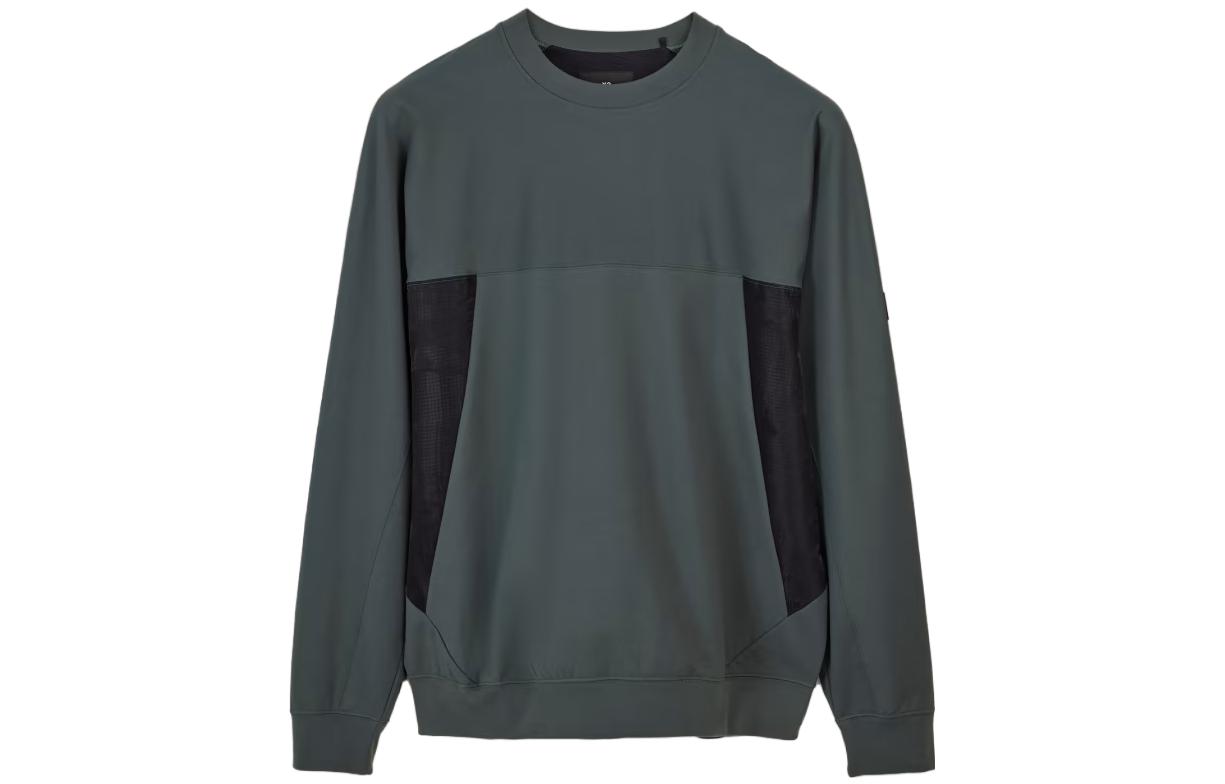 

Stretch Terry Crew Logo-patch Sweatshirt Y-3, зеленый
