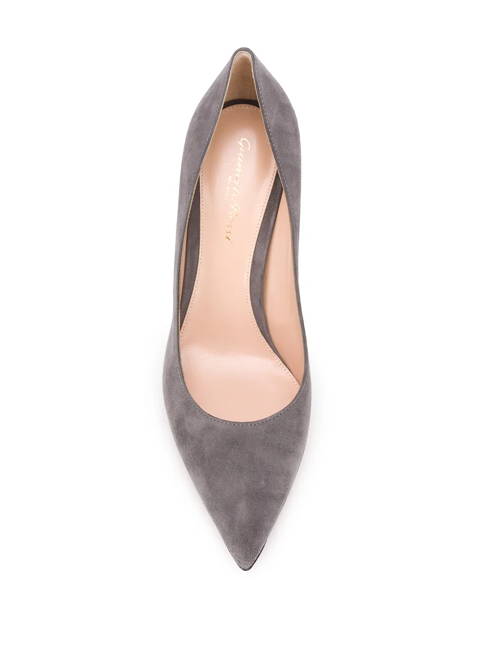 Туфли-лодочки с заостренным носком Gianvito Rossi, серый — фото 4