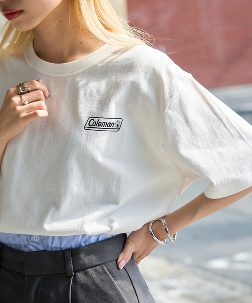 

Футболка с классическим логотипом Coleman, белая