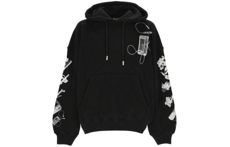 

OFF-WHITE Мужская толстовка, цвет Black