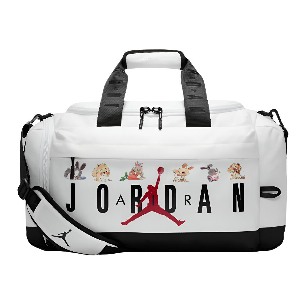 

Полиэстеровая кроссбоди сумка дорожная сумка унисекс white Jordan, Cute Rabbit