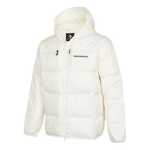 

Куртка downfilled hooded jacket 'white' Converse, белый
