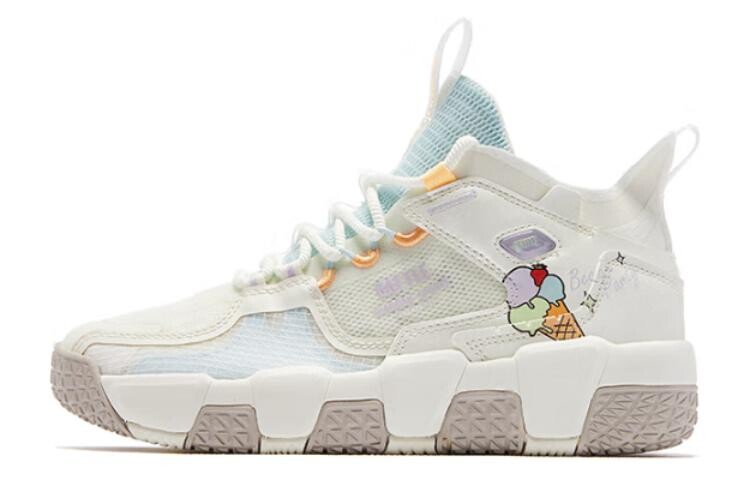 

Баскетбольные кроссовки Basketball Shoes Women's Low-Top Beige/brown/blue Qiaodan